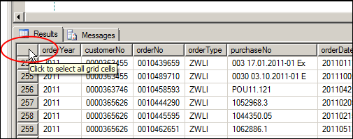 SQL Studio Results